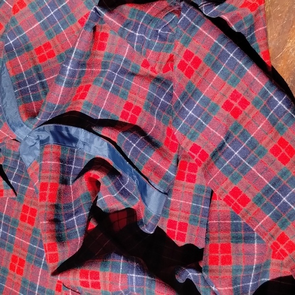 Pendleton Virgin Wool Plaid Vintage Long Sleeve Long - Picture 9 of 11